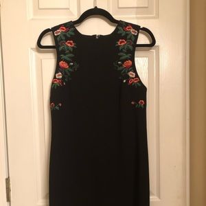 Black floral dress